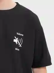 Угольный футболка мужская, свободного кроя, вафельная, с принтом