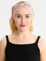 Розовый широкая повязка на голову женская