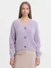 Сиреневый кардиган женский
