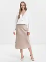 Белый кардиган вязаный женский, свободный крой