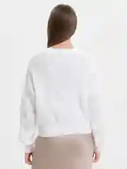 Белый кардиган вязаный женский, свободный крой