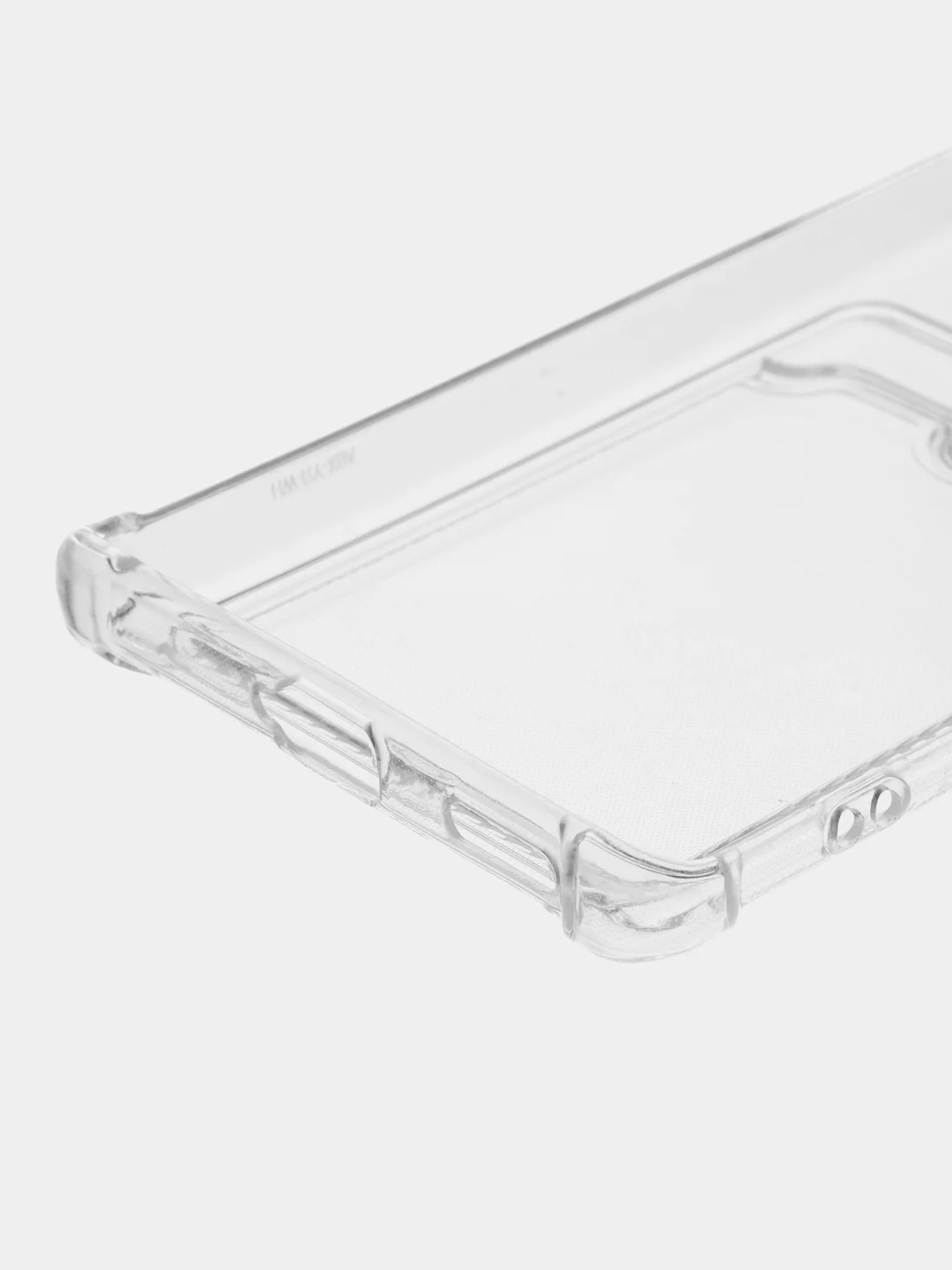 Прозрачный чехол противоударный Honor X9a, Хонор Х9а, прозрачный, с карманом для карты