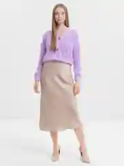 Аметистовый кардиган женский, вязаный, короткий, oversize