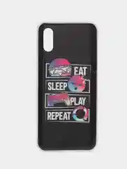 Пурпурный чехол Xiaomi Redmi 9A, Сяоми Редми 9А с рисунком "Игра в кальмара"