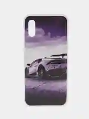 Фиолетовый чехол Xiaomi Redmi 9A, Сяоми Редми 9А с рисунком "Игра в кальмара"