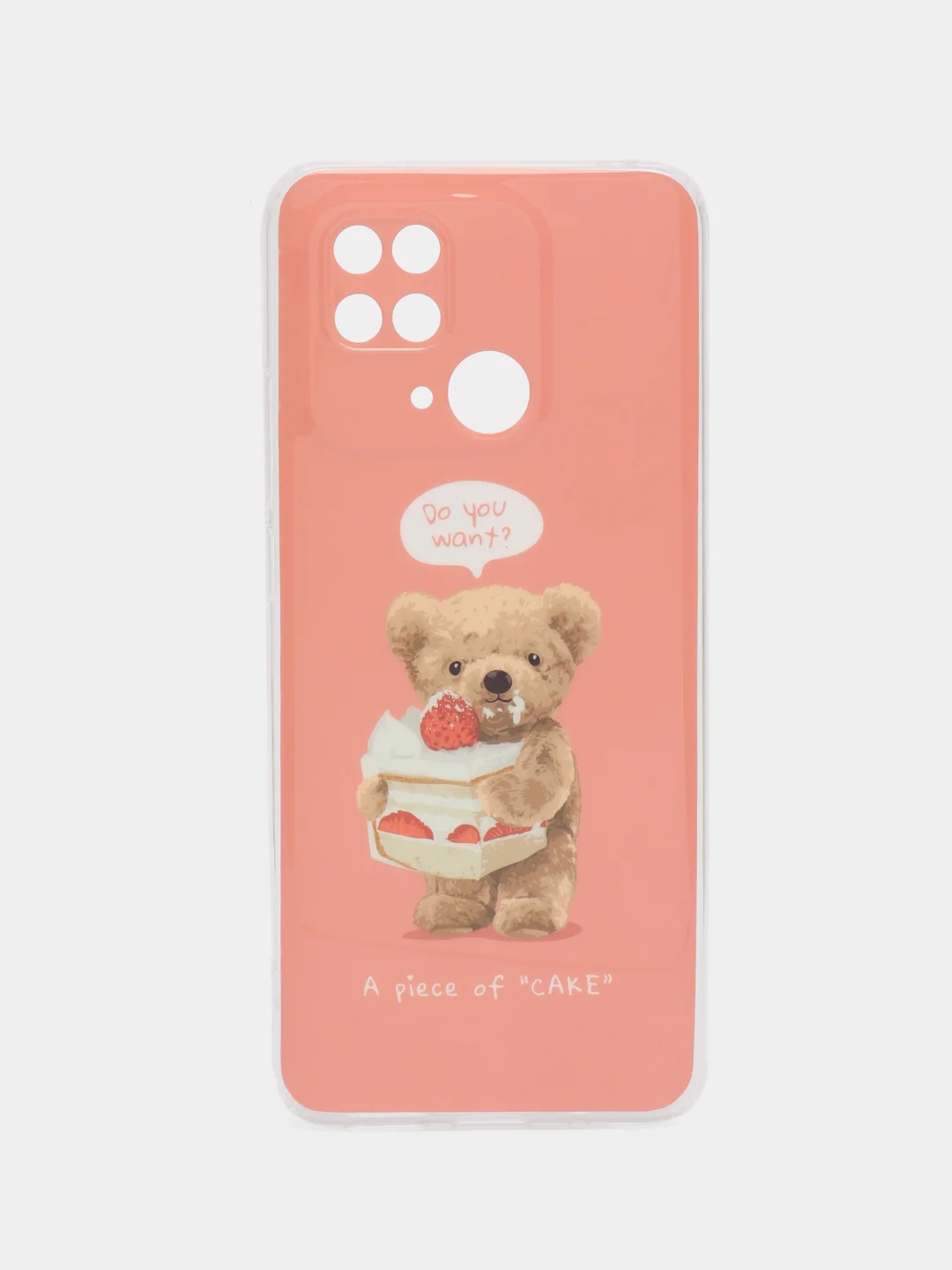 Коралловый меланж чехол для Xiaomi Redmi 10C, Poco C40 / Сяоми Редми 10С, Поко С40, силиконовый, с рисунком