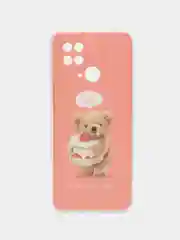 Коралловый меланж чехол для Xiaomi Redmi 10C, Poco C40 / Сяоми Редми 10С, Поко С40, силиконовый, с рисунком