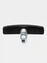 Колодки тормозные вело под V-brake, 2 шт, c резьбой, гайками, черные