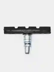 Колодки тормозные вело под V-brake, 2 шт, c резьбой, гайками, черные