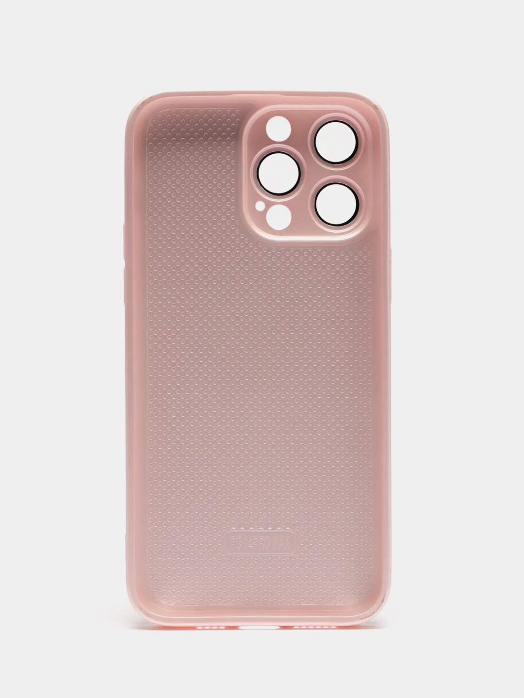 Кораллово-розовый силиконовый чехол на iPhone 14, 14 Plus, 14 Pro, 14 Pro Max, со стеклянной панелью