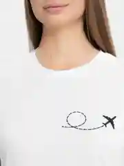 Белый женская футболка
