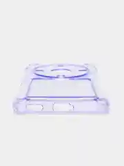 Лавандовый чехол противоударный Honor X9a, Хонор Х9а, прозрачный, с карманом для карты