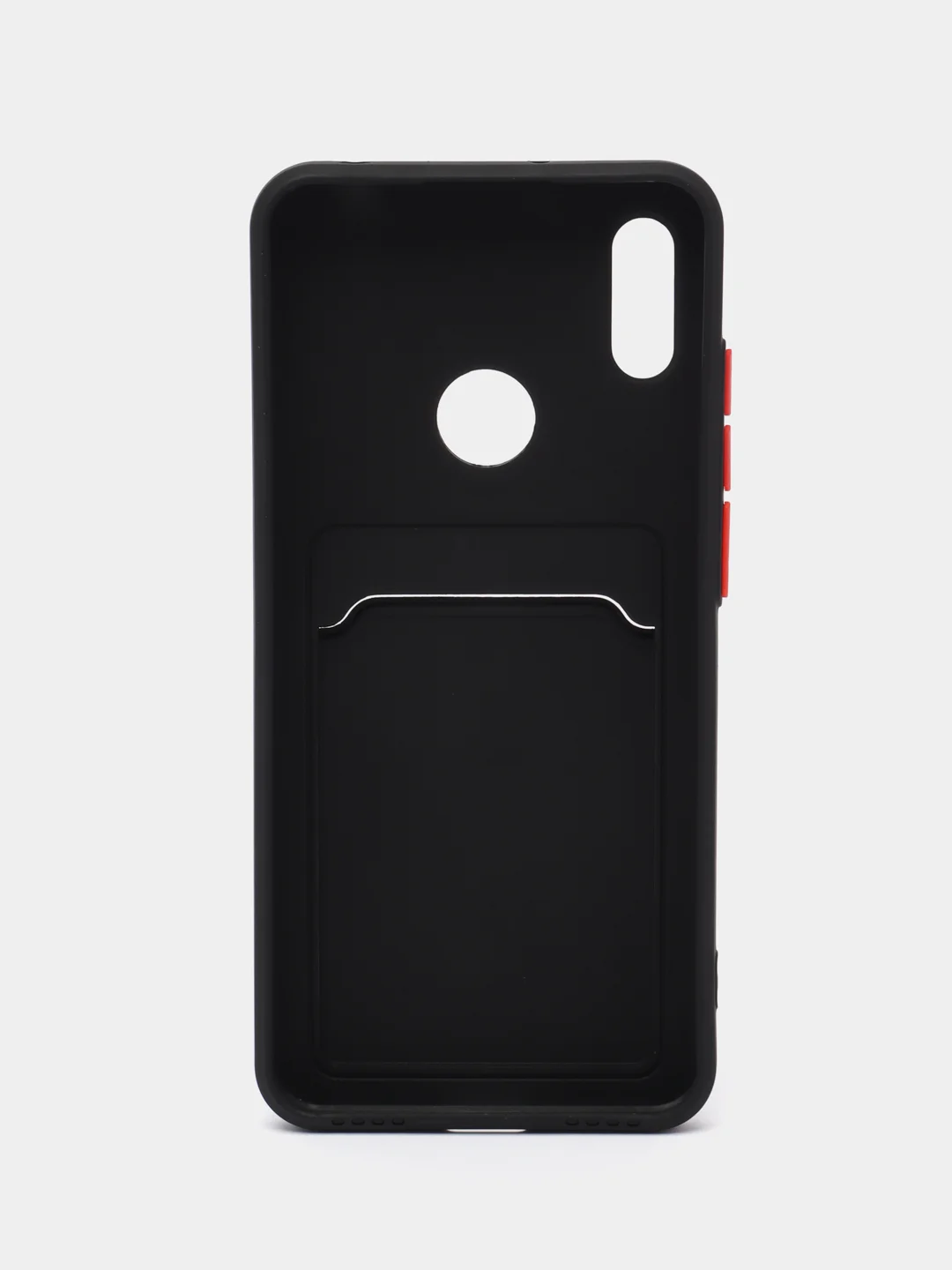 Черный чехол для Honor 8A/8A Prime/Huawei Y6 2019/У6 Prime/Y6s, с карманом для карт, прозрачный