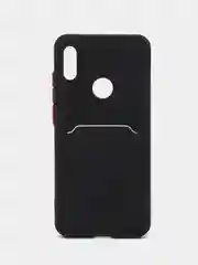 Черный чехол для Honor 8A/8A Prime/Huawei Y6 2019/У6 Prime/Y6s, с карманом для карт, прозрачный