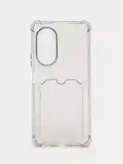 Черный чехол для Huawei Nova 9 SE / Хуавей Нова 9 СЕ / Nova 9SE прозрачный, с карманом для карты