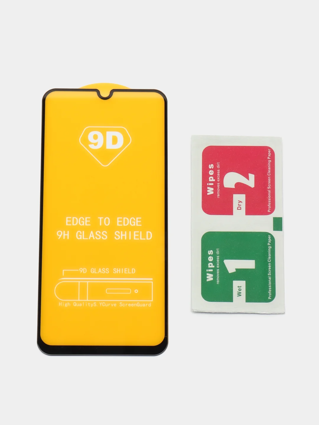 Черный защитное стекло для Samsung Galaxy A50, A51, A02, A22, Xiaomi Redmi 9C, полное покрытие экрана