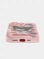Конфетный силиконовый чехол на iPhone 14, 14 Plus, 14 Pro, 14 Pro Max, со стеклянной панелью