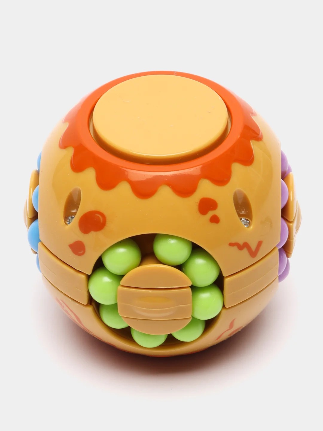 Голубой игрушка головоломка спинер Puzzle Ball для детей и взрослых