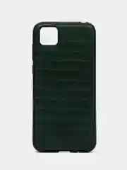 Накладка "Змея"для Honor 9S, под кожу, зеленый