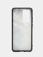 Накладка для Huawei P40 Pro 2020, силиконовая, текстурный принт, мрамор черный