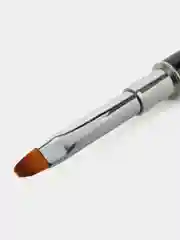 Черный кисть для полигеля, акригеля со шпателем, для наращивания ногтей, для маникюра и педикюра