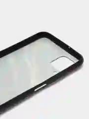 Накладка для Huawei P40 Lite 2020, силиконовая, текстурный принт, мрамор черный