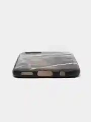 Накладка для Huawei P40 Lite 2020, силиконовая, текстурный принт, мрамор черный