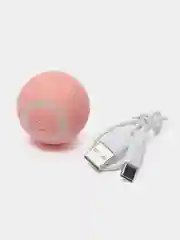Розовый мячик автоматический игрушка дразнилка для собак и кошек