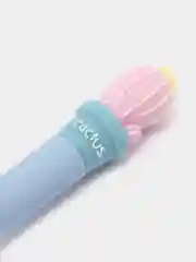 Розовый ручка шариковая "Cute Cactus", синяя, 0,7 мм, с топпером