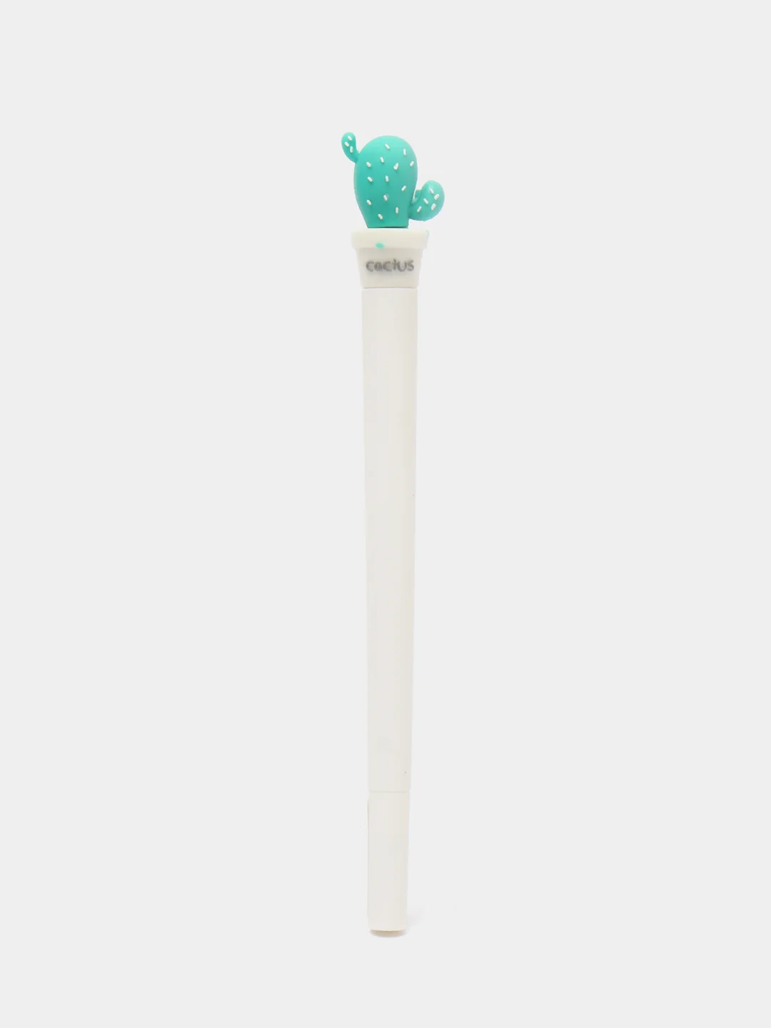 Бирюзовый ручка шариковая "Cute Cactus", синяя, 0,7 мм, с топпером