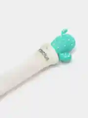 Бирюзовый ручка шариковая "Cute Cactus", синяя, 0,7 мм, с топпером