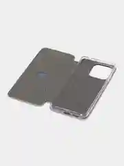 Серый чехол-книжка для Xiaomi Redmi 12C / Сяоми Редми 12С