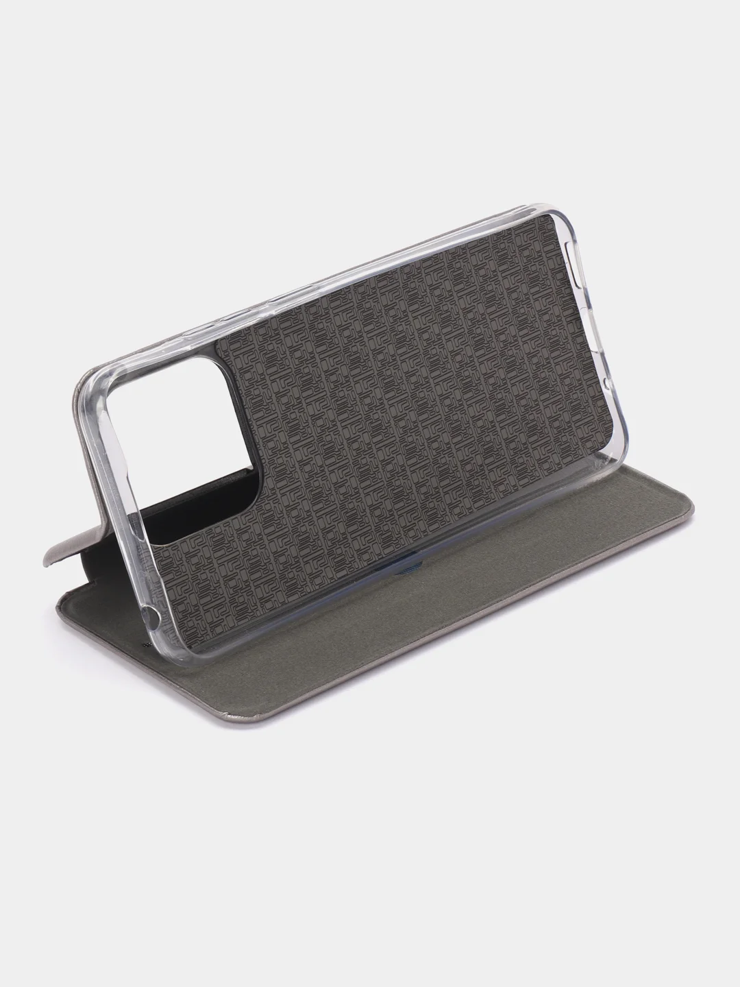 Серый чехол-книжка для Xiaomi Redmi 12C / Сяоми Редми 12С