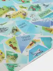 Рисуем наклейками по номерам "Карта мира", аппликация-раскраска, детский набор стикеров