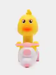 Розовый инерционная игрушка машинка,заводная развивающая игрушка,утенок