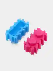 Синий детский 3D конструктор, игрушка развивающая, конструктор из мини блоков