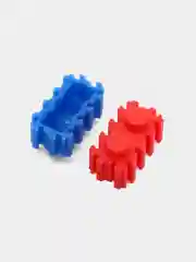 Красный детский 3D конструктор, игрушка развивающая, конструктор из мини блоков