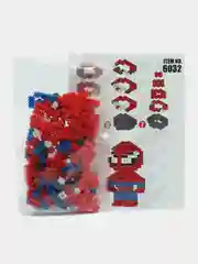 Красный детский 3D конструктор, игрушка развивающая, конструктор из мини блоков