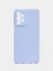 Светло-синий чехол для Samsung Galaxy A23 силиконовый ROSCO матовый тонкий с бортиком- защитой камер
