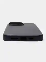 Синий чехол MagSafe для iPhone 14 Pro Max кожаный BROSCORP с защитой камер, микрофиброй, экокожа