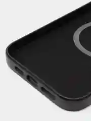 Фуксия чехол MagSafe для iPhone 14 Pro Max кожаный BROSCORP с защитой камер, микрофиброй, экокожа