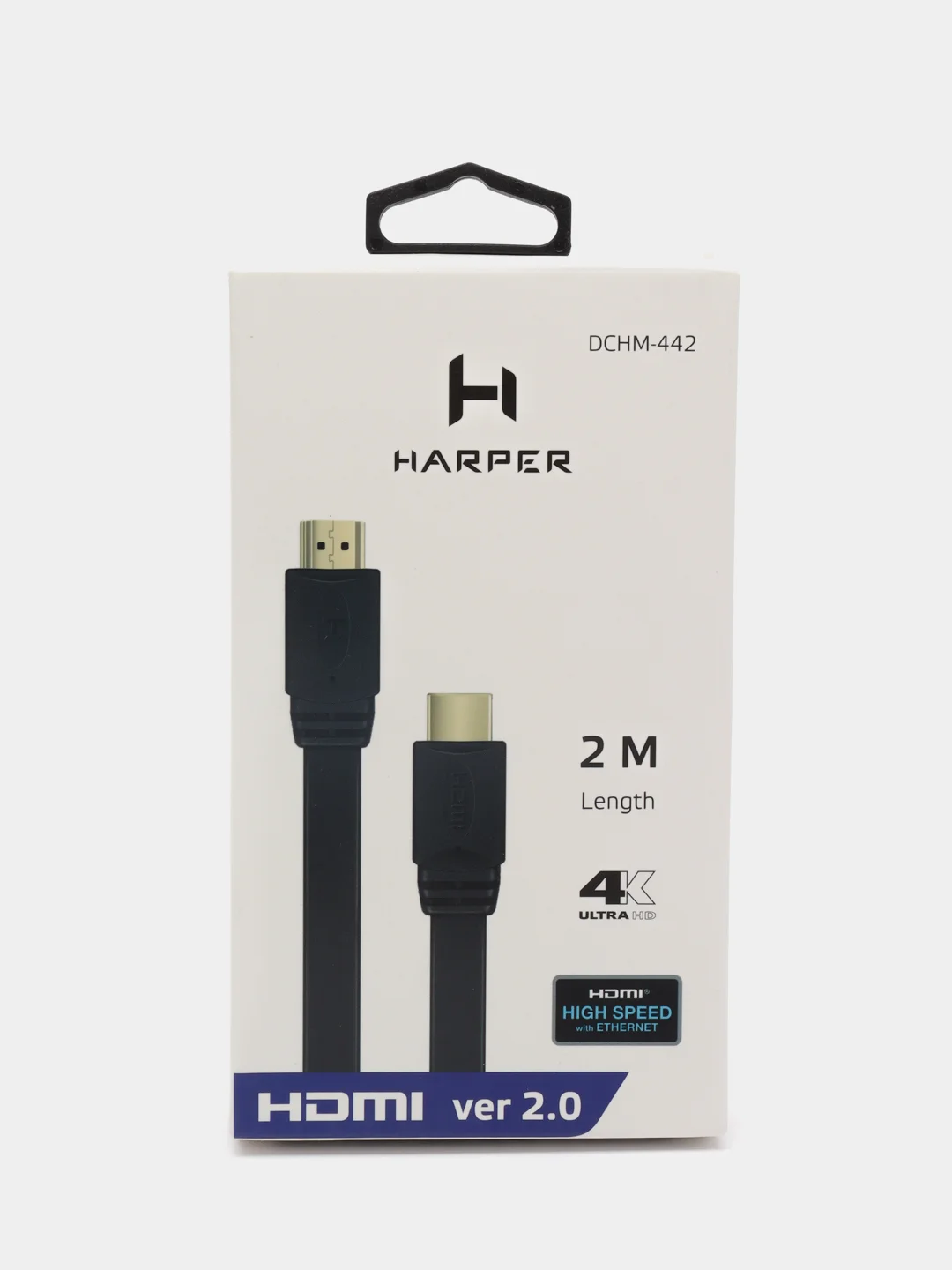 Кабель Harper DCHM-442 HDMI-HDMI 4K Ultra HD, медь, 2 метра