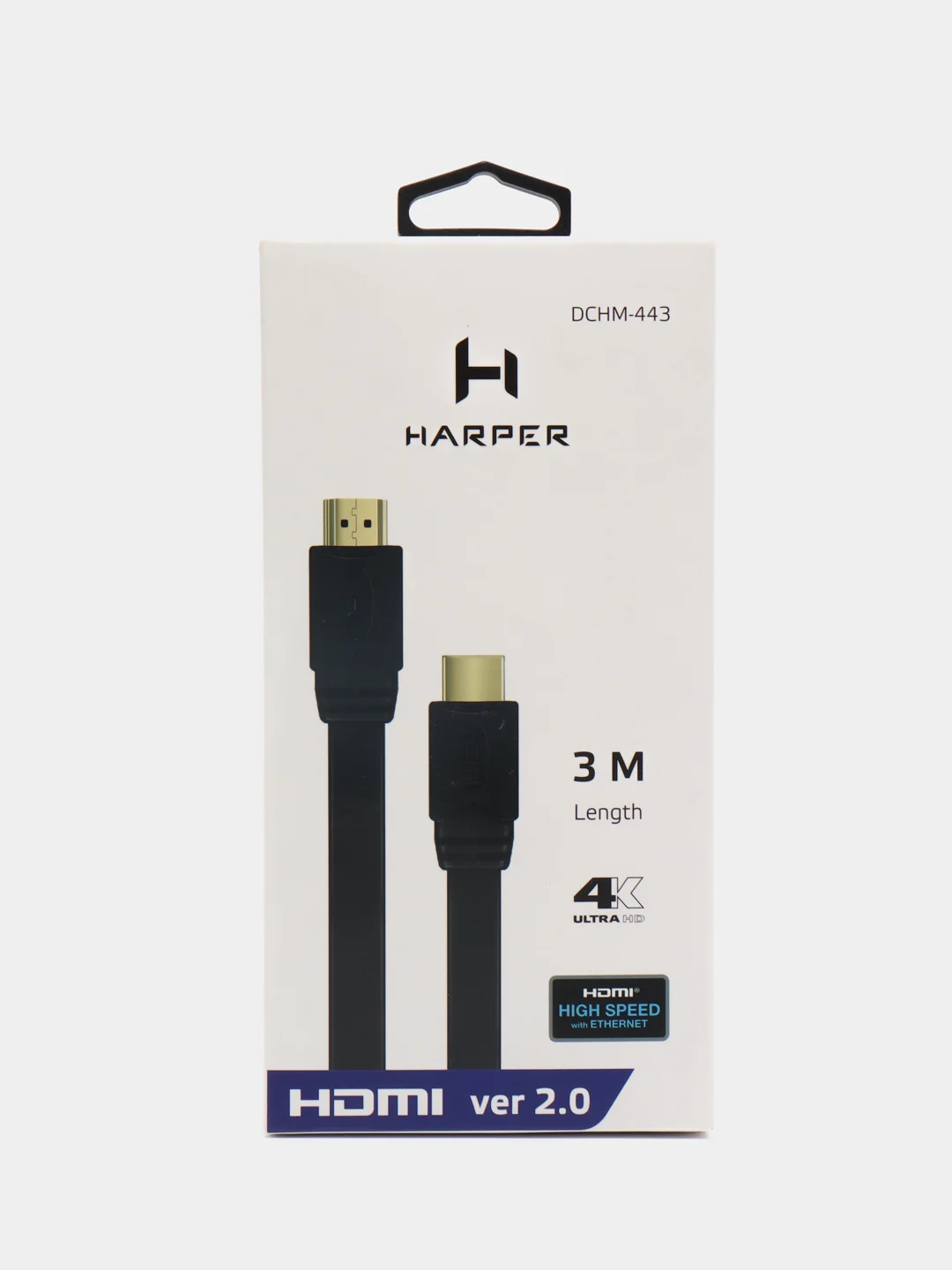 Кабель Harper DCHM-443, HDMI-HDMI, 3 метра, черный