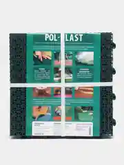 Универсальное покрытие POL-PLAST 30 х 30 см, зеленый, набор 9 шт