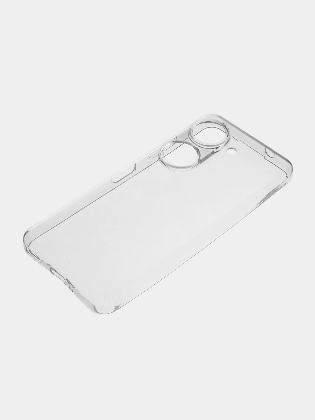 Прозрачный силиконовый чехол ROSCO для ASUS Zenfone 9 и 10 с защитой камер и от прилипания прозрачный