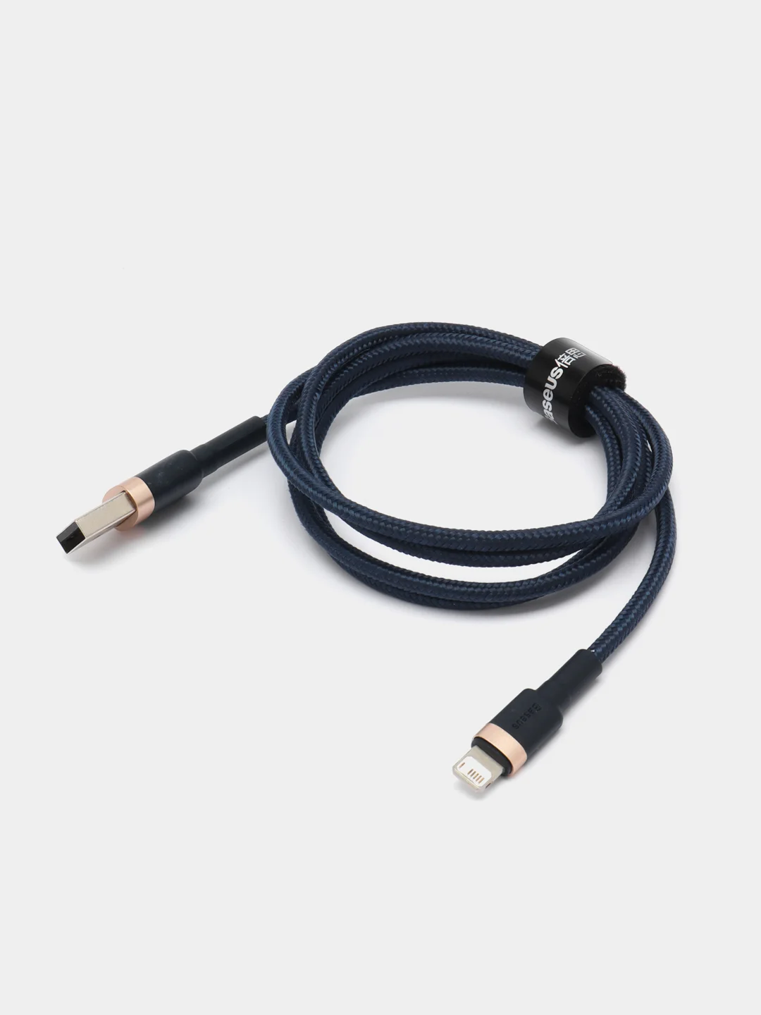 Темно-синий кабель Baseus Premium Cafule Cable (2.4A, USB/Lightning для Apple iPhone)
