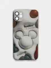 Белый чехол силиконовый для iPhone 11, со стеклянной панелью, с защитой для камеры