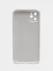 Белый чехол силиконовый для iPhone 11, со стеклянной панелью, с защитой для камеры