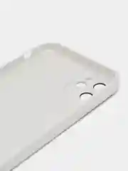 Белый чехол силиконовый для iPhone 11, со стеклянной панелью, с защитой для камеры