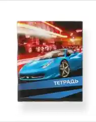 Лимонный тетрадь 96 листов в клетку "Авто"
